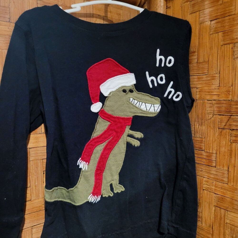 2T LOT Xmas Pj sleeper PJ Buffalo Check Polar Bear Gymboree Dinosaur Santasaur - Picture 12 of 13